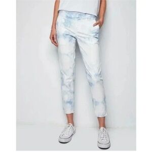 NWOT Nili Lotan East Hampton Pant Light Blue Tie Dye Casual Designer Women’s 2